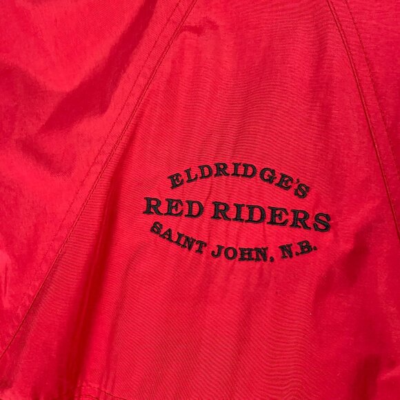 Honda Red Riders Club Anorak Windbreaker Jacket Men's Medium EZEM  System Hooded - Picture 4 of 16